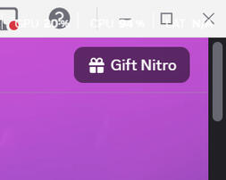 2. Check the topright and click GIFT NITRO
